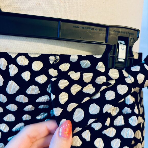 J. CREW Metallic Pebble Print Jacquard Wrap Skirt with Bow - Picture 4 of 5